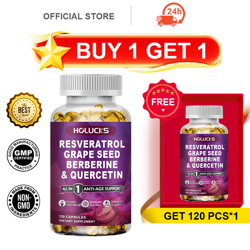 Resveratrol Capsule Anti Aging - Achetez-en 1, obtenez-en 1 gratuit !
