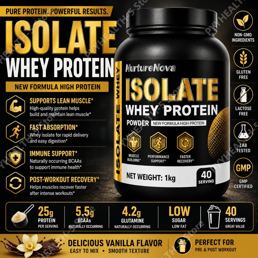 Fitness Nutrition Whey Protein - Protéine de lactosérum isolée en poudre