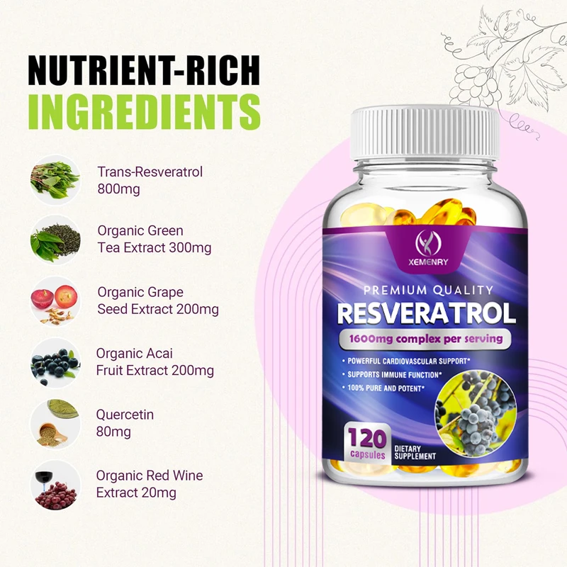 Capsules de résvératrol - Sout - Resveratrol Capsule Anti Aging avis et prix