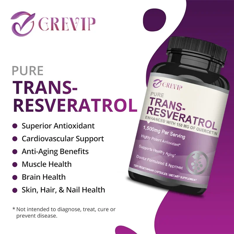 Trans-résveratrol 1500 mg - An - Resveratrol Capsule Anti Aging avis et prix