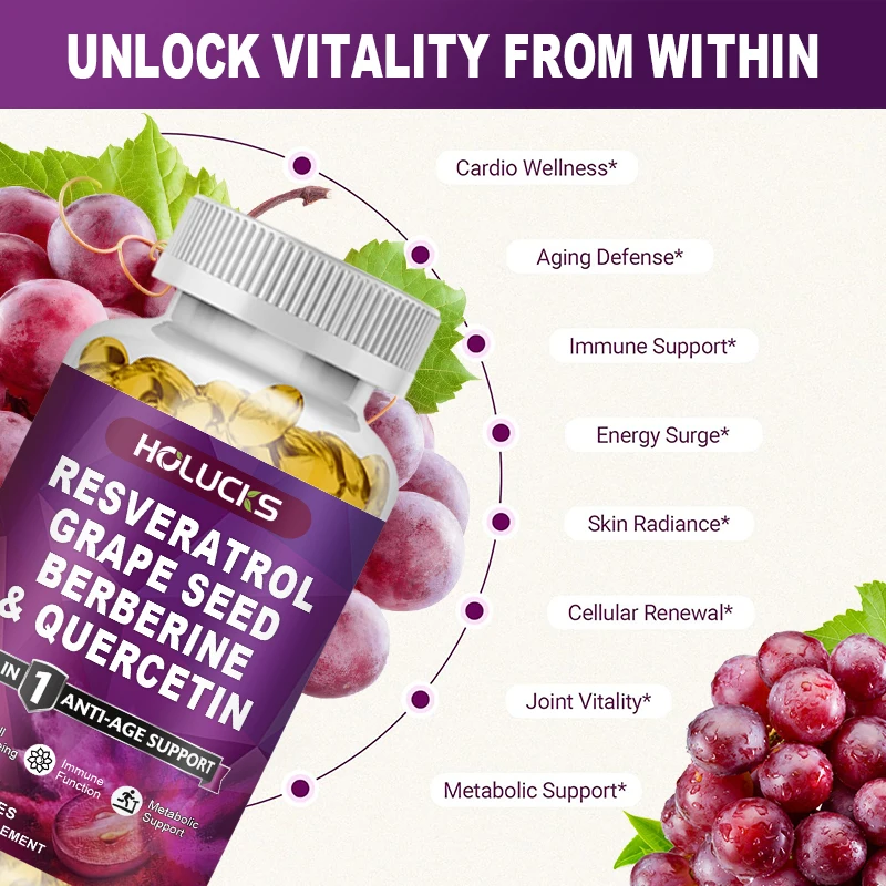Achetez-en 1, obtenez-en 1 gra - Resveratrol Capsule Anti Aging avis et prix