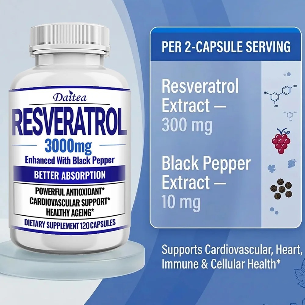Capsules de supplément de resv - Resveratrol Capsule Anti Aging avis et prix