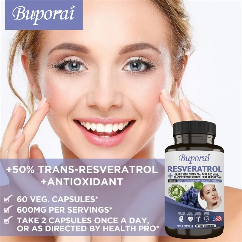 Capsules de resvératrol - Anti - Resveratrol Capsule Anti Aging avis et prix