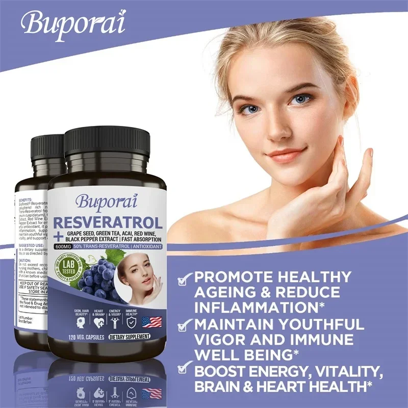 Capsules de resvératrol - Anti - Resveratrol Capsule Anti Aging avis et prix