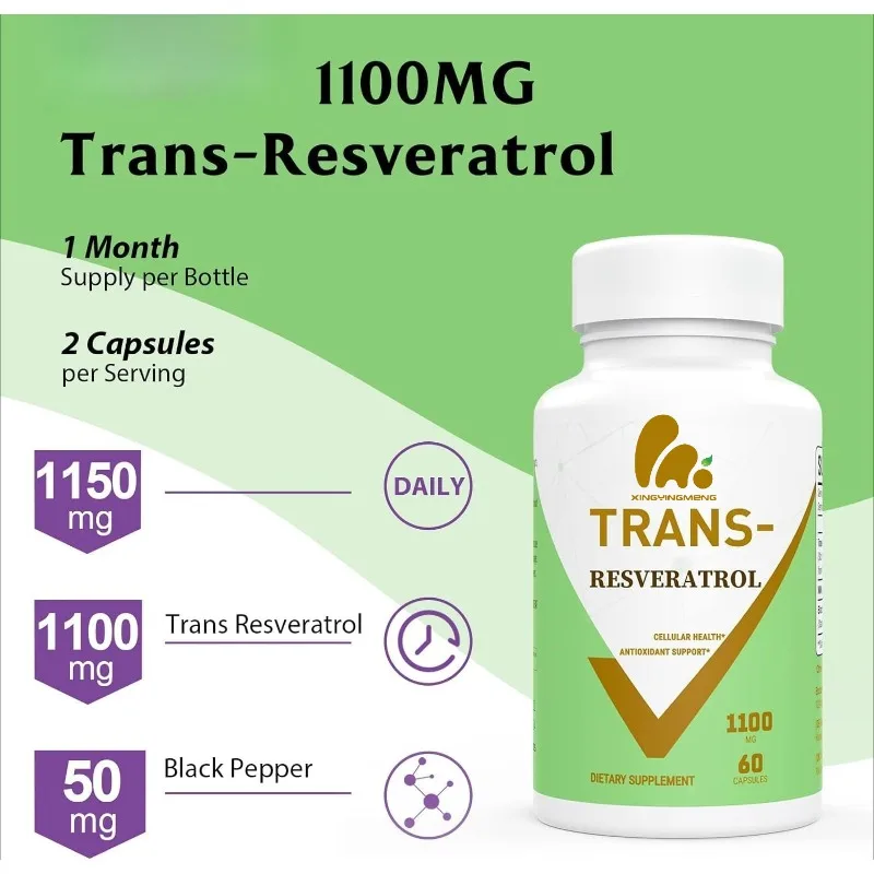 Résvératrol 99 % 1100 mg antio - Resveratrol Capsule Anti Aging avis et prix