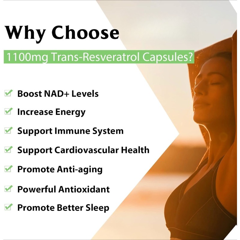 Résvératrol 99 % 1100 mg antio - Resveratrol Capsule Anti Aging avis et prix