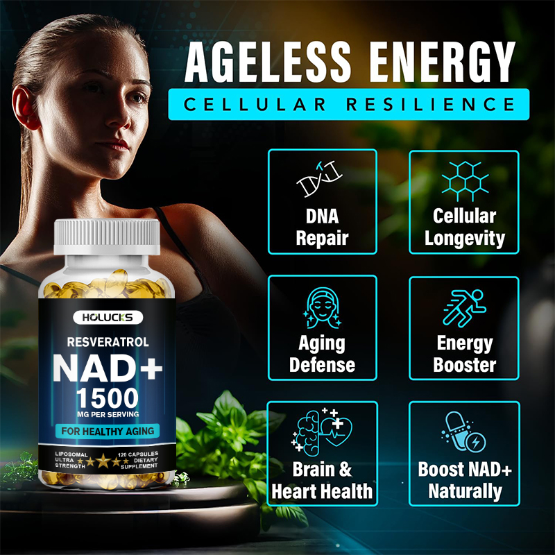 Capsules HOLUCKS NAD+, avec NA - Resveratrol Capsule Anti Aging avis et prix